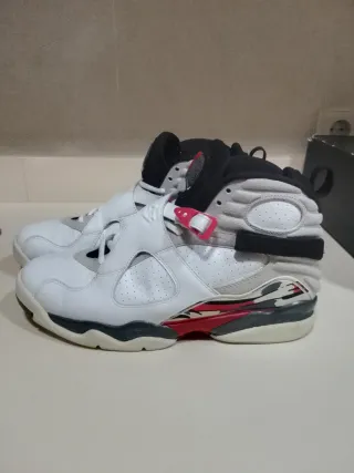 Jordan Retro 8 Blanco Rojo