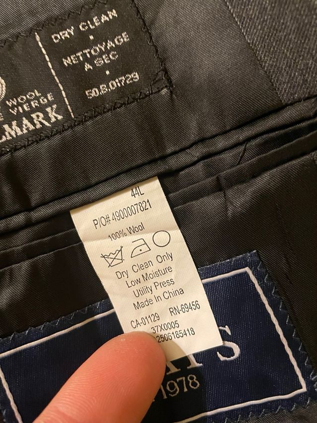 Giacca Blazer Chaps Grigia Taglia 44L