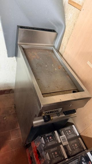 Plancha profesional pequeña acero inox