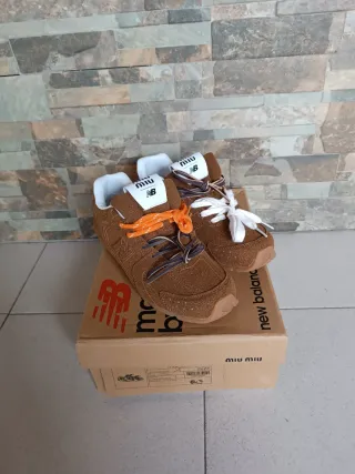New Balance x Miu Miu 530 SL Marrón Blanco
