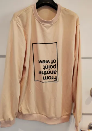 Felpa beige From another point of view XL