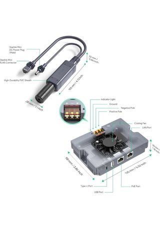 EDUP Splitter PoE Starlink Mini/Gen 3 350W