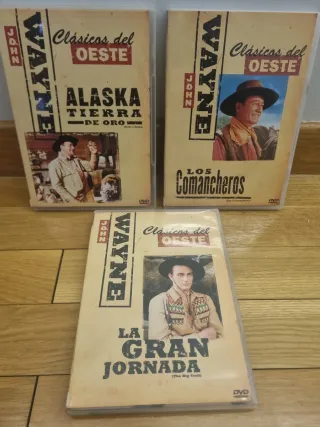 Pack 3 DVDs John Wayne Clásicos del Oeste