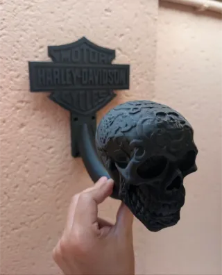 Perchero Calavera Harley Davidson