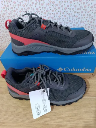 Zapatillas Columbia Trail chica Gris/Rojo