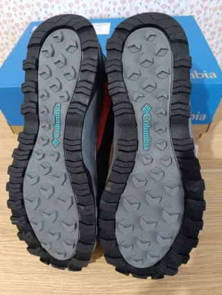 Zapatillas Columbia Trail chica Gris/Rojo