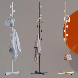 Attaccapanni appendino appendiabiti terra rami oro