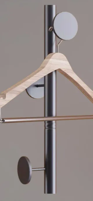 Attaccapanni appendino appendiabiti terra rami oro