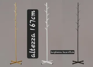Attaccapanni appendino appendiabiti terra rami oro