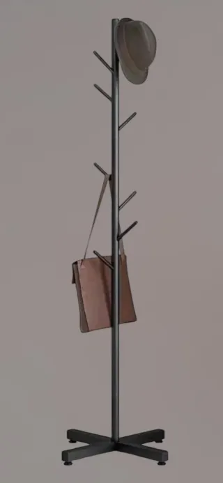 Attaccapanni appendino appendiabiti terra rami oro