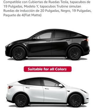 4 Tapacubos Tesla.