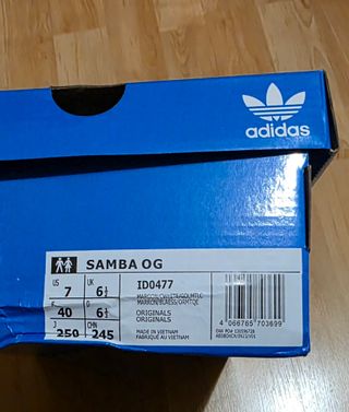 Zapatillas Adidas Samba OG Burdeos/Beige Talla 40