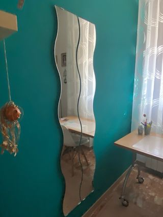 3 pezzi specchi onda decorativo