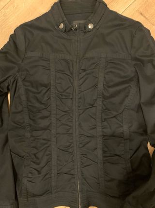 Cazadora Mango Negra Talla XL