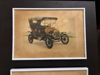 Cuadros de madera decorativos coches antiguos