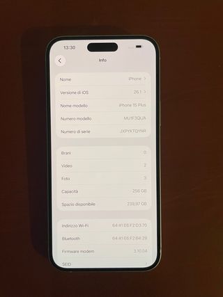 iPhone 15 Plus - 256 Gb - OTTIME CONDIZIONI