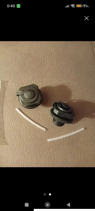 2 Remos y 2 Válvulas para barca hinchable