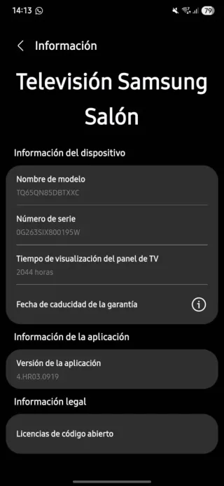 TV Samsung 65" NEO QLED 4K: TQ65QN85DBTXXC