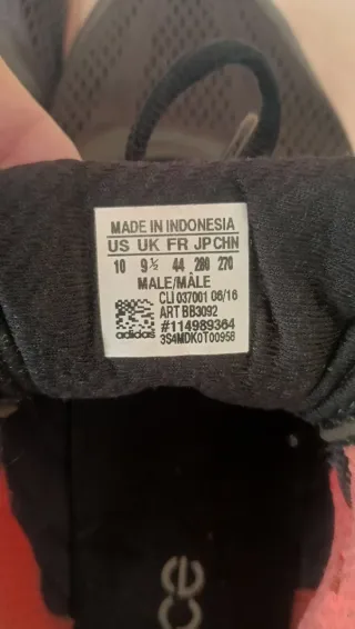 Scarpe Adidas Nere Tela Taglia 44