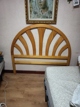 Cabecero de cama roble matrimonio