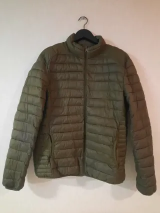 Cazadora acolchada hombre verde