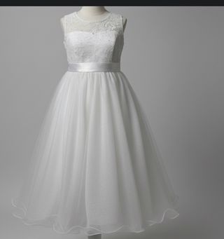 Vestito cerimonia bambina bianco