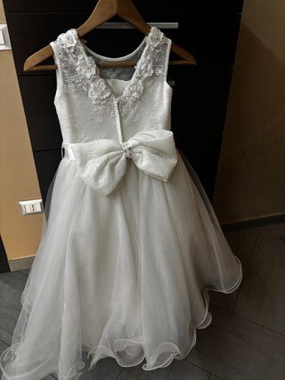 Vestito cerimonia bambina bianco