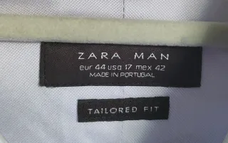 Camisa morada de manga larga Zara