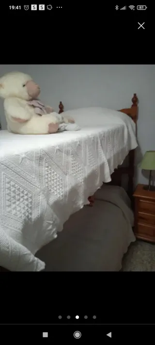 Cama litera provenzal madera