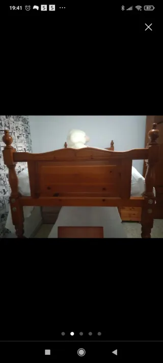 Cama litera provenzal madera