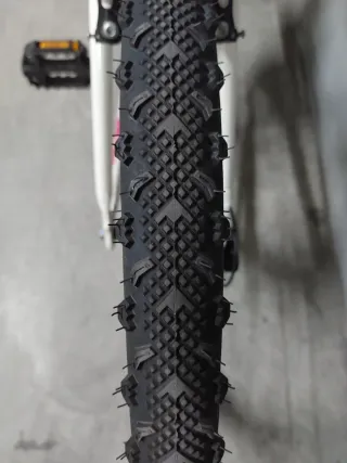 Bicicleta Montaña Rockrider Blanca/Rosa