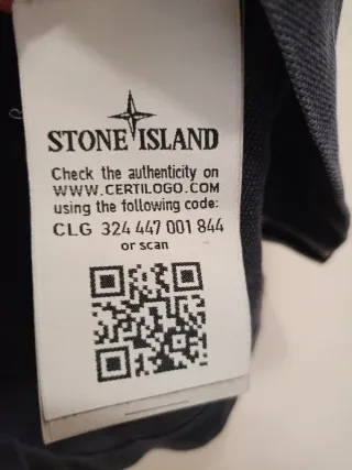 Polo Stone Island Uomo Tg M Slim Fit Blu