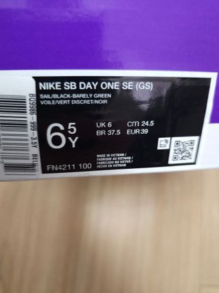 Zapatillas Nike SB Day One SE Special Edition 38.5