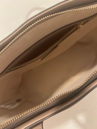 Bolso de hombro Latouche beige y gris