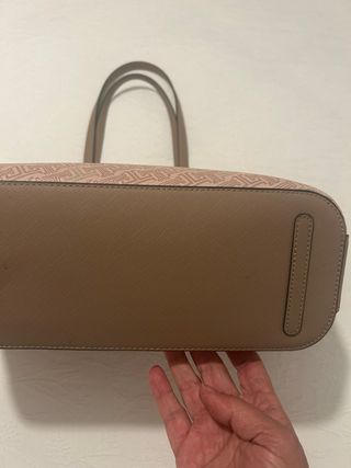 Bolso de hombro Latouche beige y gris