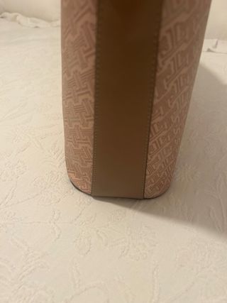 Bolso de hombro Latouche beige y gris