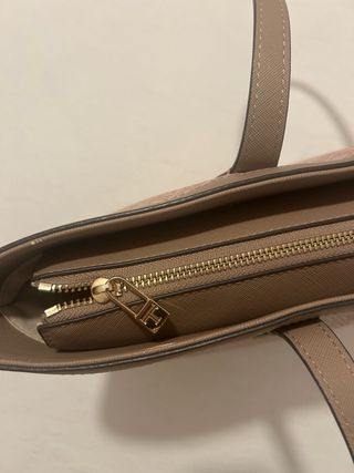 Bolso de hombro Latouche beige y gris