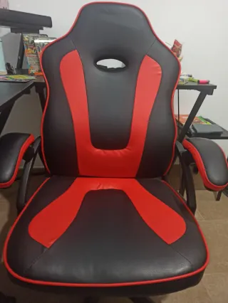 Silla Gamer Negra y Roja