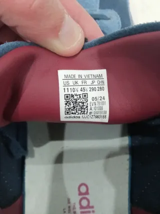 Zapatillas Adidas Gazelle azul y granate