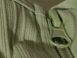 Top deportivo cremallera verde S