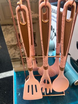 Set Utensili Cucina Chef's Art Rosa Oro