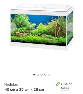 Acuario Ciano Aqua 20 LED Blanco 17L