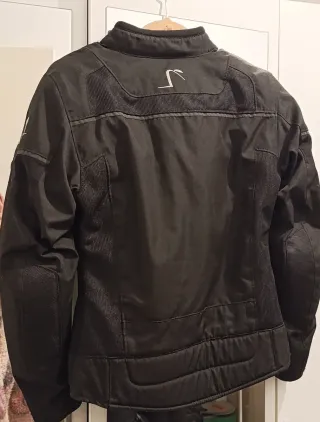 Chaqueta Moto Mujer Negra