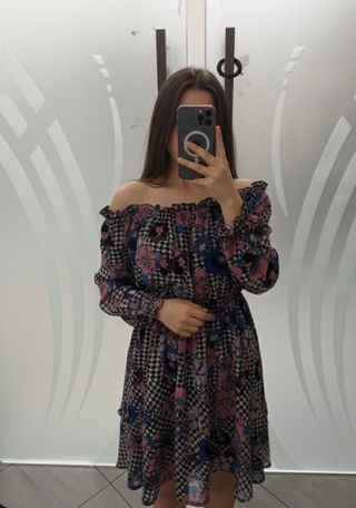 Vestito Guess floreale off-shoulder