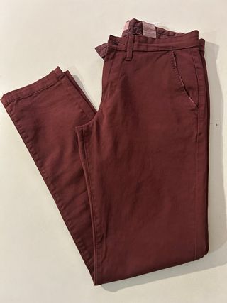 Chinos PEPE JEANS T32 Burdeos NUEVO
