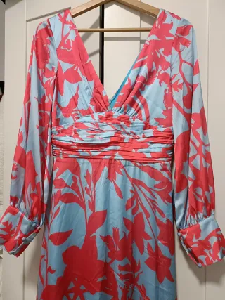 Vestido largo estampado floral