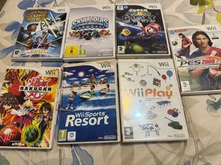Pack 6 Juegos Wii: Star Wars, Mario, Bakugan, PES
