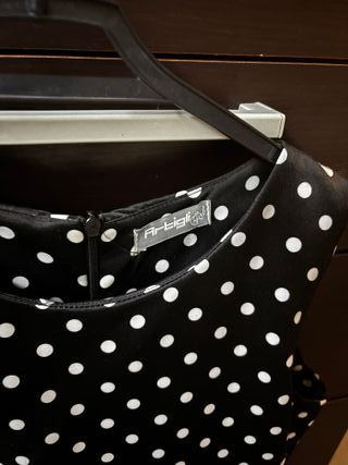 Abito Artigli Junior - Fantasia Pois e Rose - 12