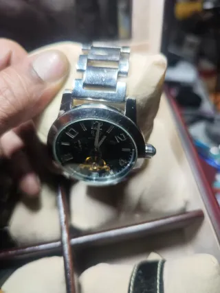 Reloj Automático Hombre Oro y Plata