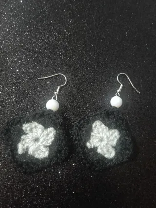 Pendientes Corazón Crochet Hechos a Mano